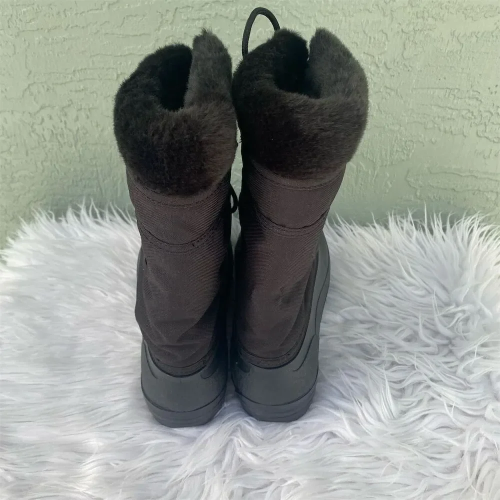 Kamik  Snow Boots Size 9 Black Waterproof Insulated Winter